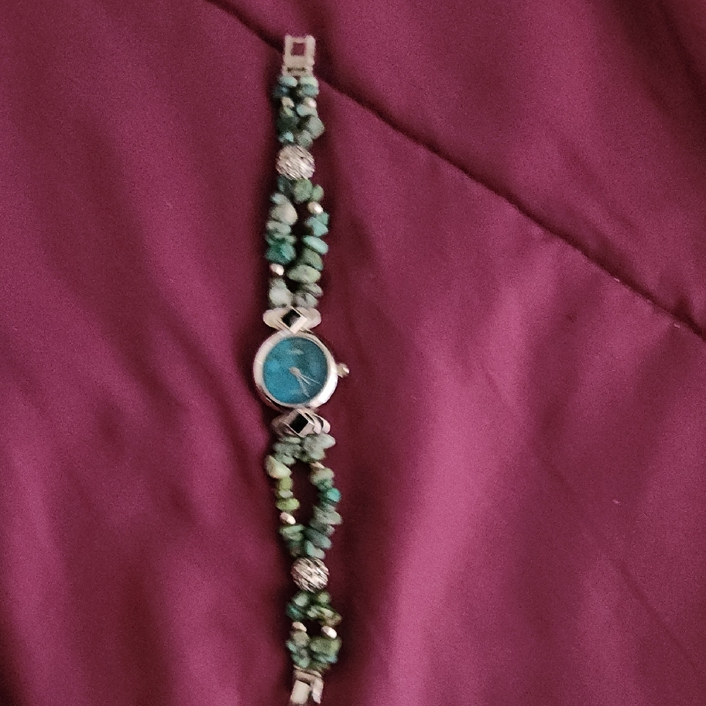 Blue and Silver Intricate Bracelet with Vintage Design By Fiera